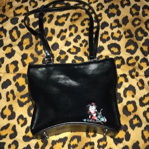90s leather Betty boop purse